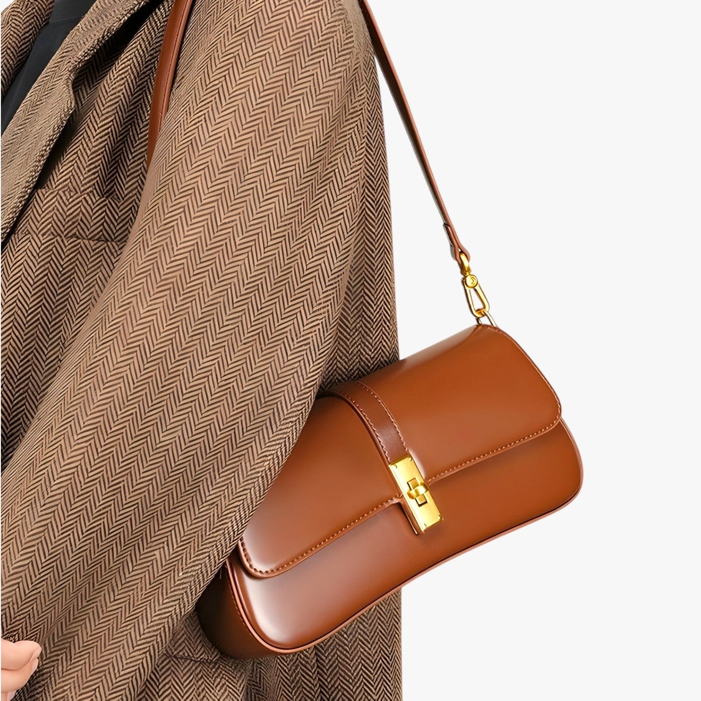 Alaia | Luxus-Ledertasche Baguette in echtem Leder