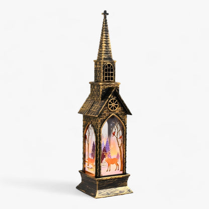 Dekorative LED Tischlaterne Weihnachtsmann & Schneemann - Märchenhaftes Licht für Weihnachtsdekoration