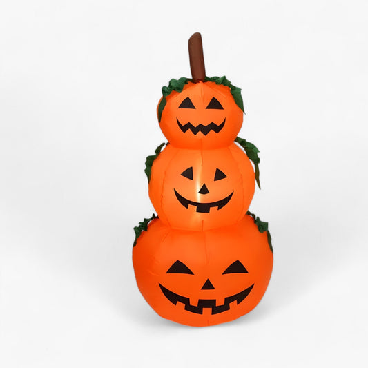 Aufblasbare LED-Kürbis - Gruselige Deko für Halloween im Freien