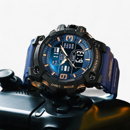 Janos | Sportuhr – LED-Display, wasserdicht und doppelte Zeitanzeige