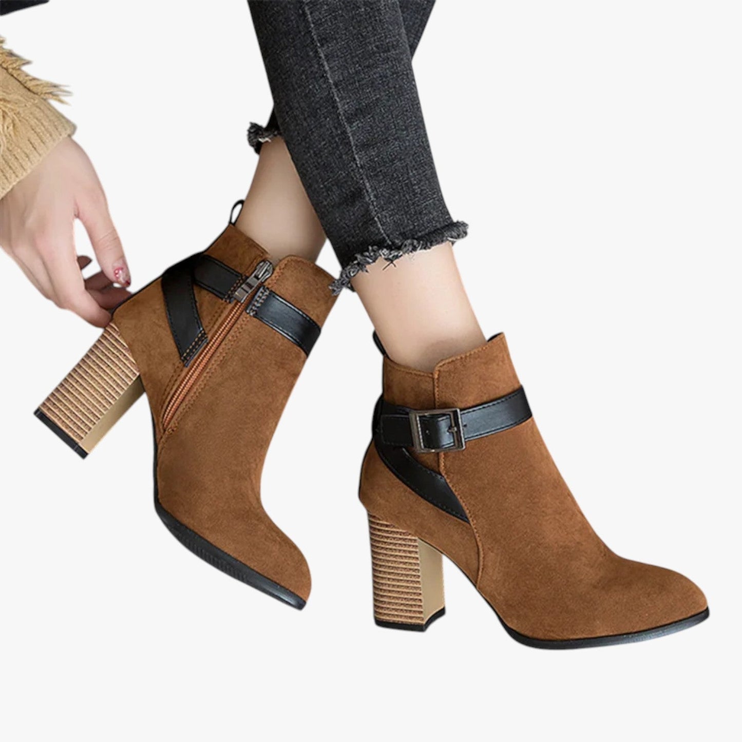 Eberta | Damenhöhere Bügelschuh mit Schnalle – Eleganz und Komfort für Herbst/Winter