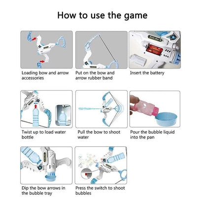 BubbleBow™ | 2 In 1 Electric Arrow Bubble Machine