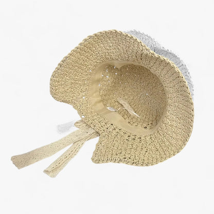 Elodie | UV-Strandhut mit Pferdeschwanzöffnung