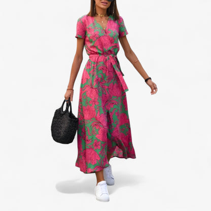 Nery - Elegantes Kleid mit V-Ausschnitt