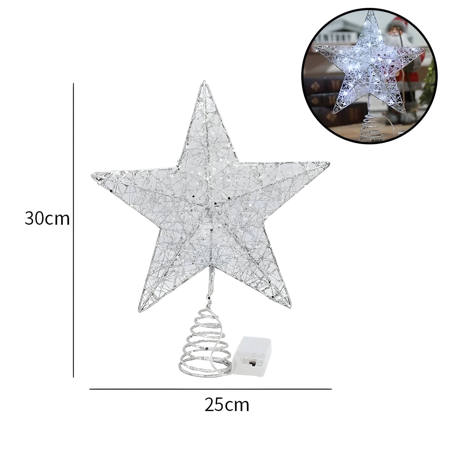 Sternenähnlich Elegant | Oben Stern Ornamente Weihnachtslicht - Beleuchten Sie Ihre Jahresendfeier