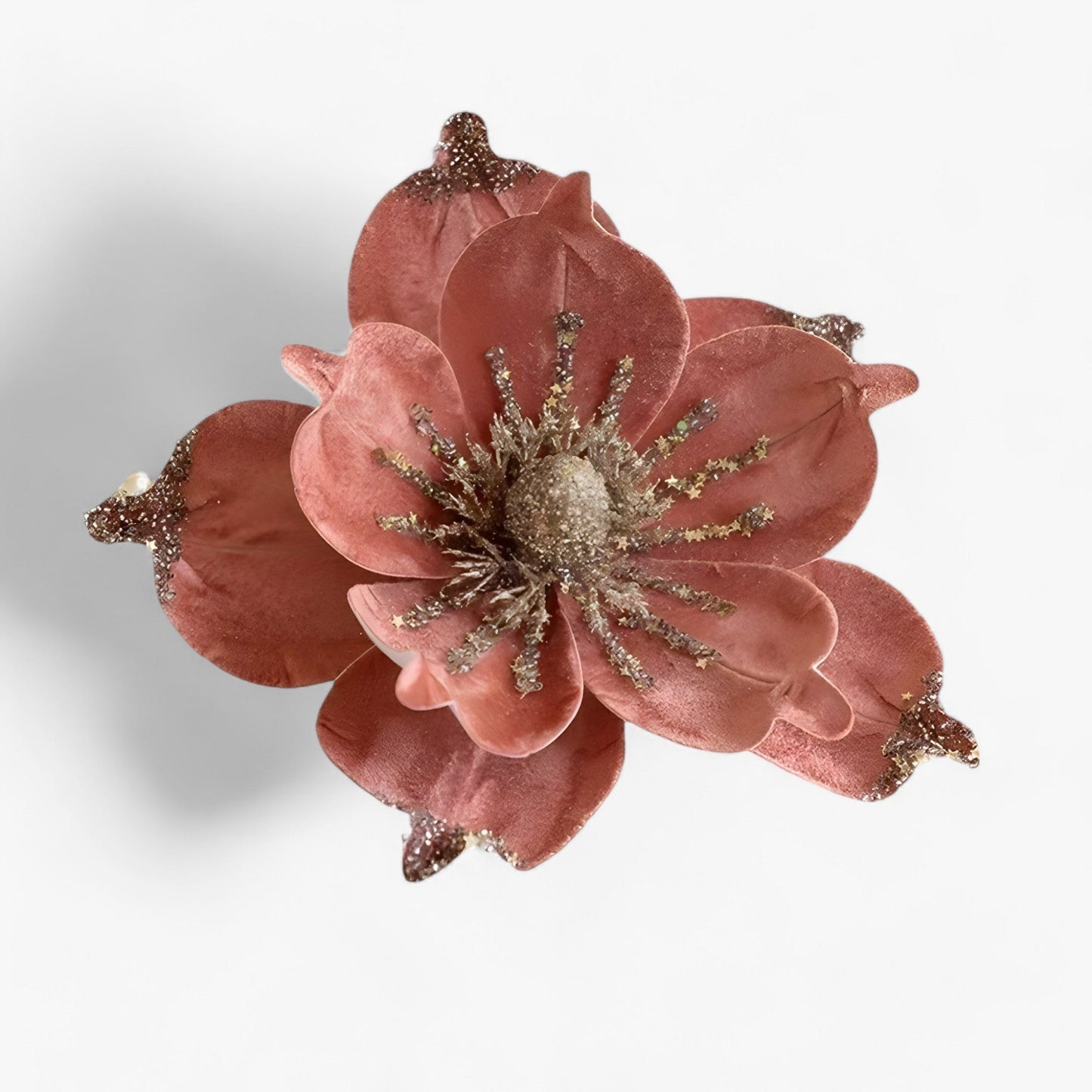 Blumen | Glänzende Kunstweihnachtsblumen - Fröhliche Ornamente für den Weihnachtsbaum und Neujahrsdekoration