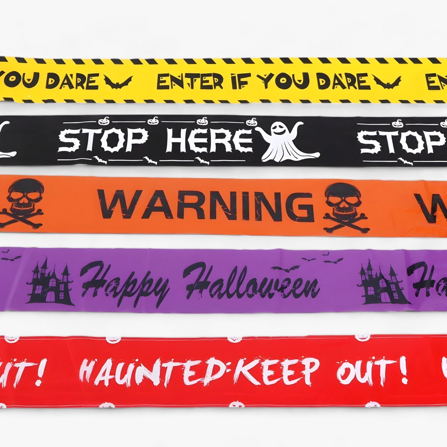 Bandeau Warnung Totenkopf Halloween - Gruselige Dekoration für Partys