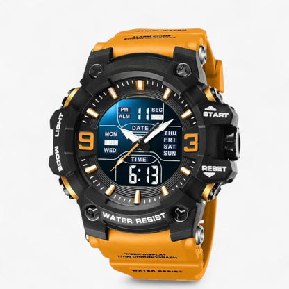 Janos | Sportuhr – LED-Display, wasserdicht und doppelte Zeitanzeige