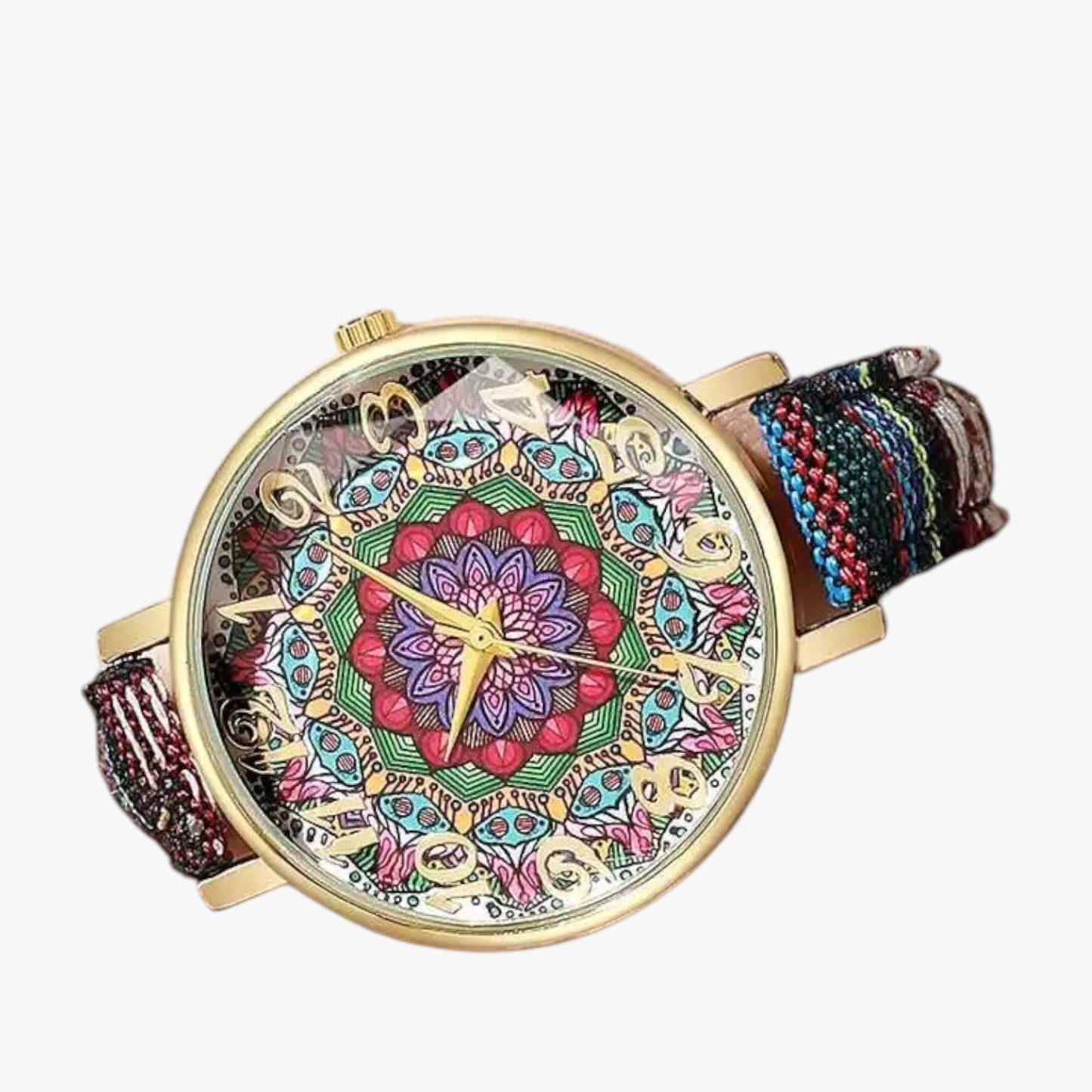 Elora | Vintage Damenuhr mit Blumenmuster