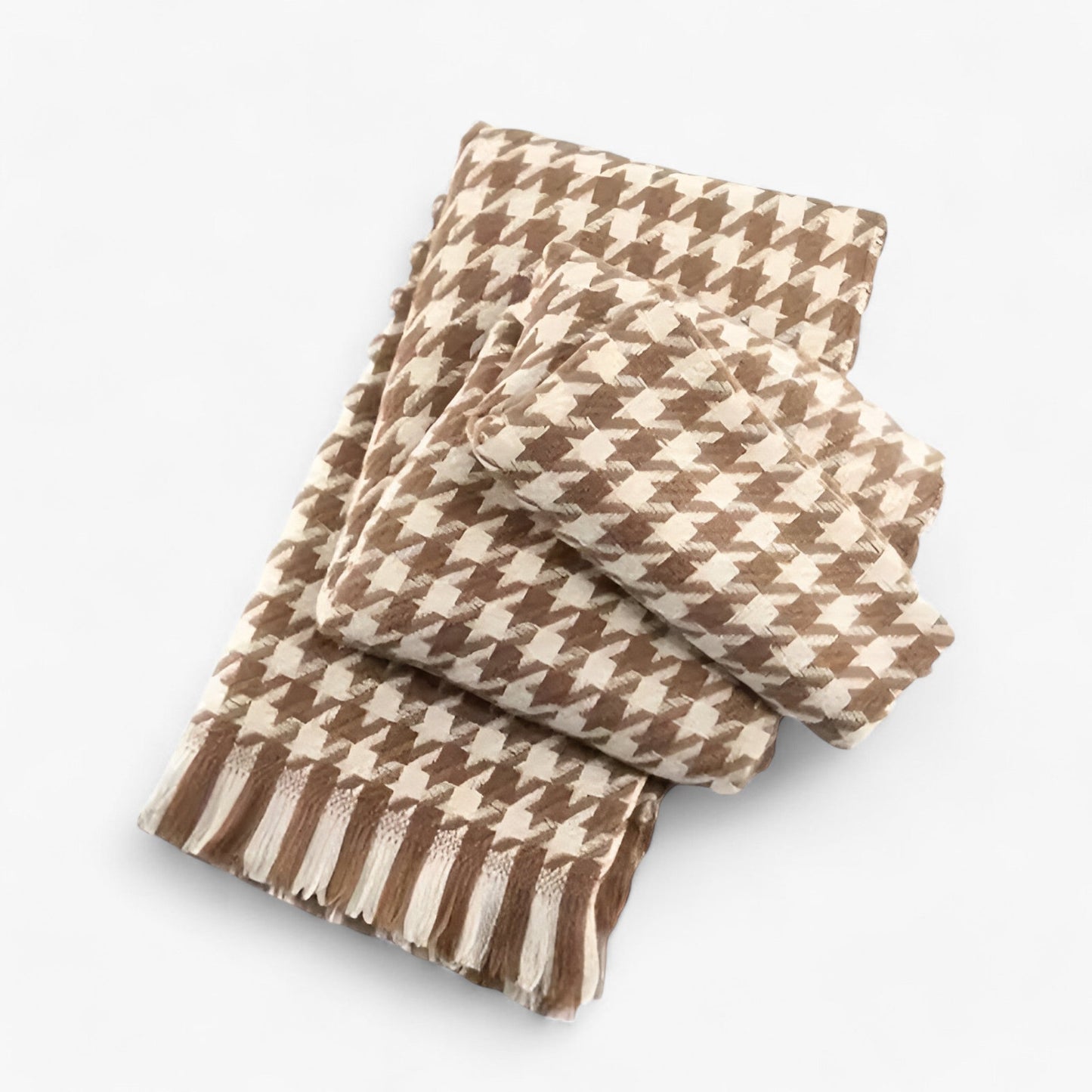 Noa | Schwarz-Weiß Kariertes Tuch – Klassisch, Warm & Stilvoll