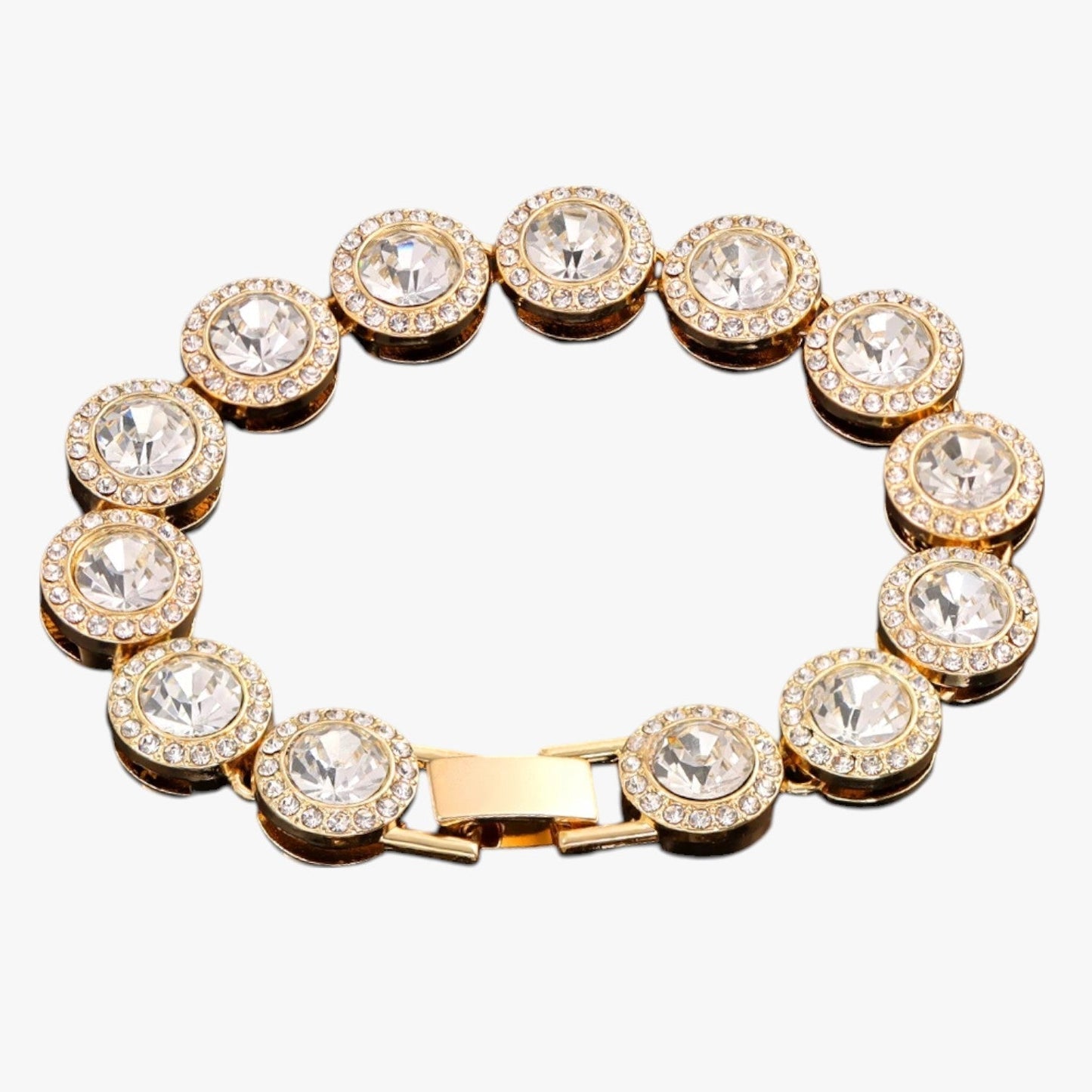 Emery | Tennisarmband mit Herz- und Kristallanhängern – Hip-Hop-Eleganz für jeden Anlass