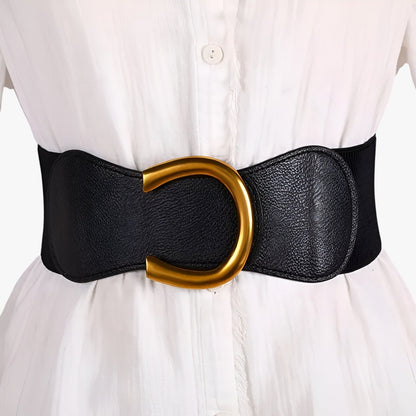 Elise | Lange elastische Taille mit goldener Schnalle