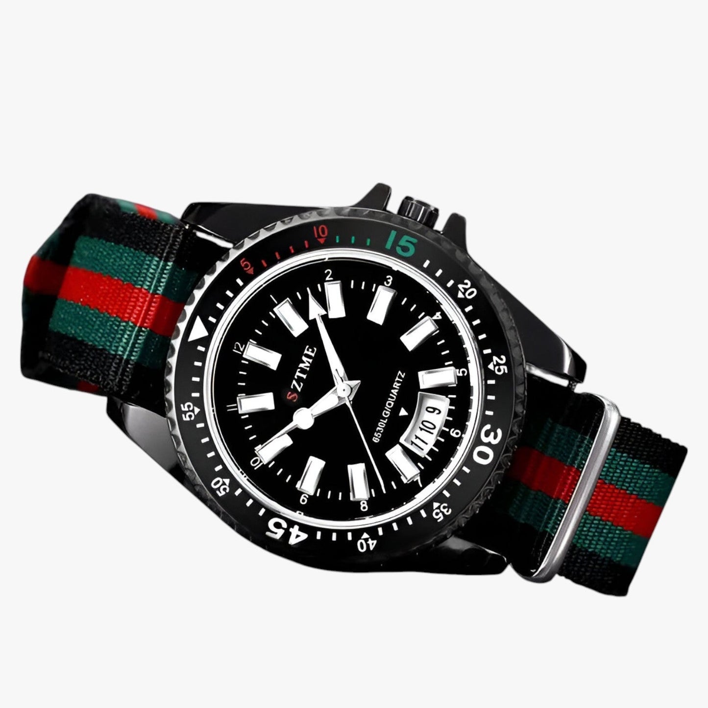 Lincoln | Elegante Uhr mit Nylonarmband und Nachtbeleuchtung