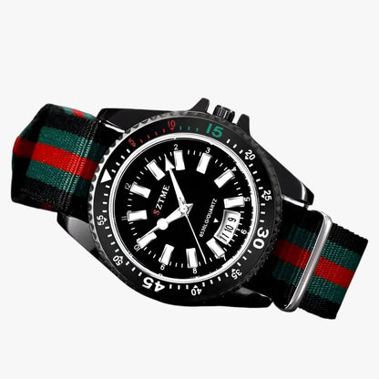 Lincoln | Elegante Uhr mit Nylonarmband und Nachtbeleuchtung