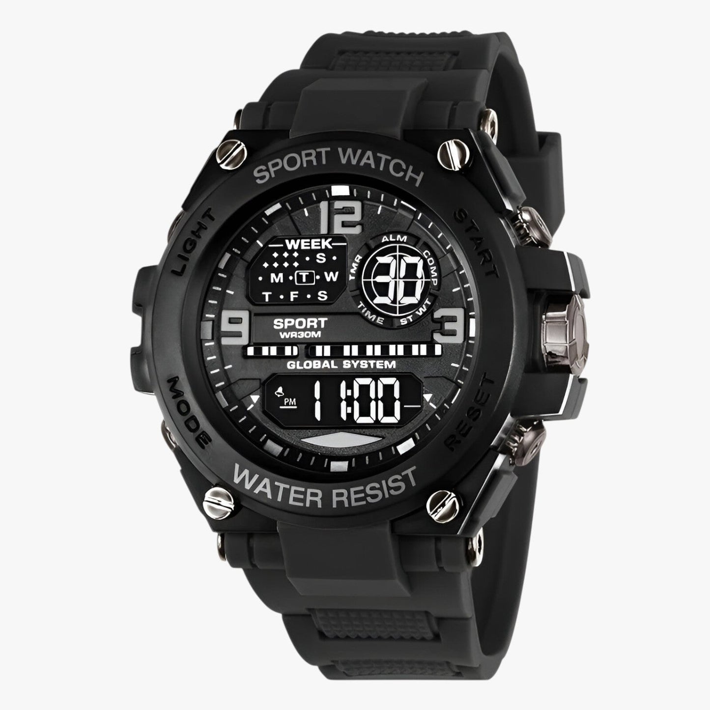 Kevin | Wasserdichtes, stoßfestes Sportarmbanduhr