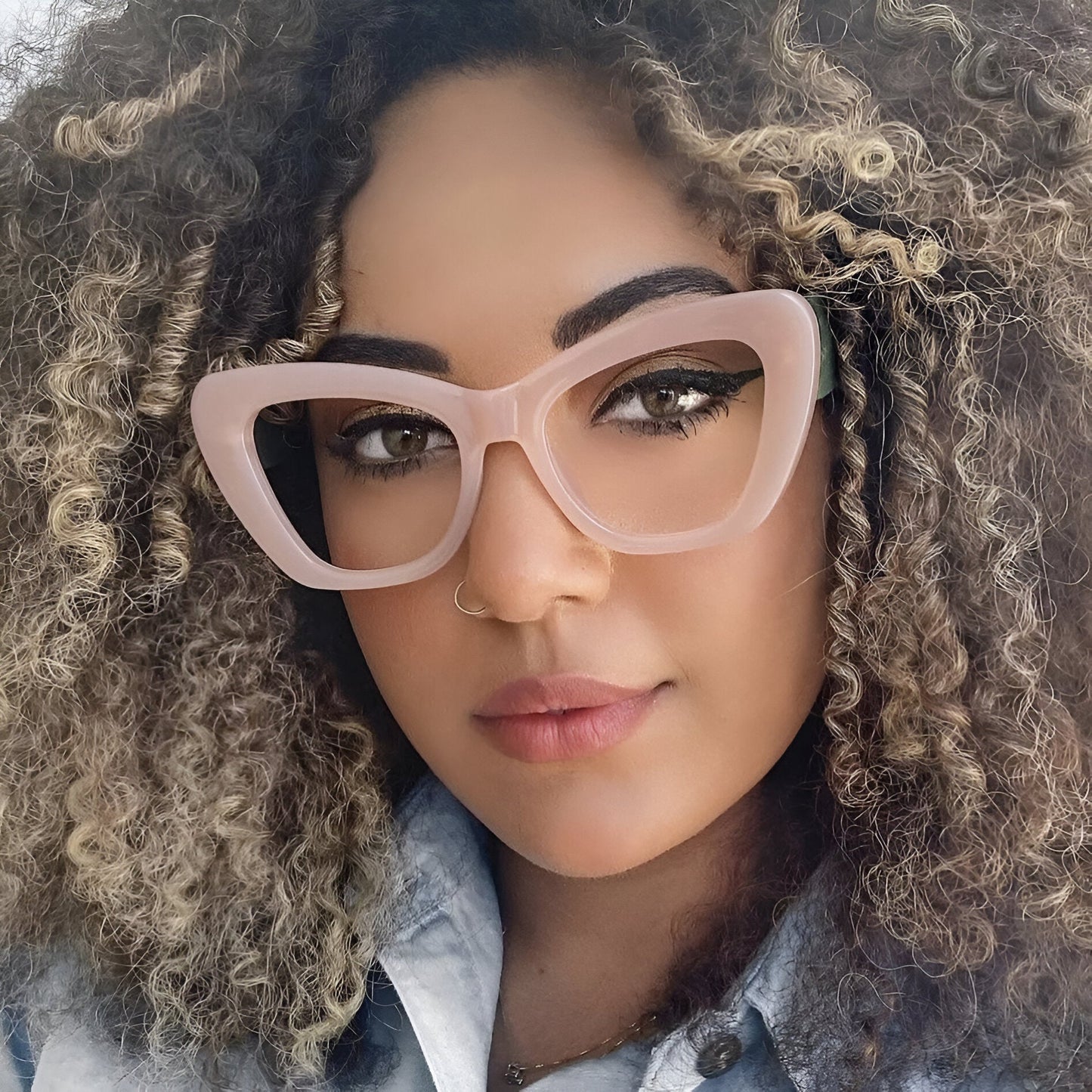 Melanie | Übergroße Katzenaugen-Sonnenbrille mit UV400-Schutz