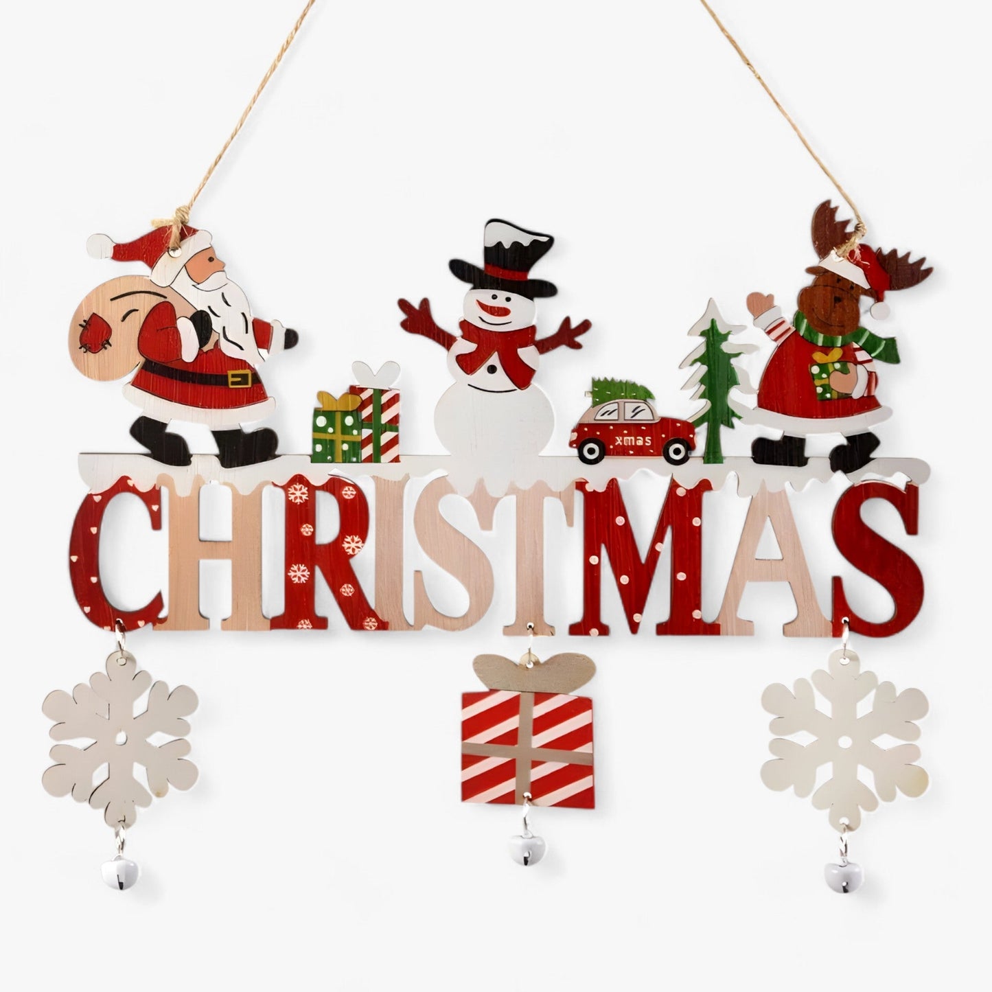 Hölzerner Weihnachtszwerg zum Aufhängen – festliche und skurrile Dekoration