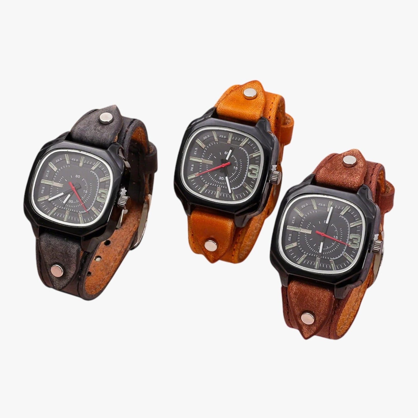 Lucca | Vintage-Uhr mit Lederarmband