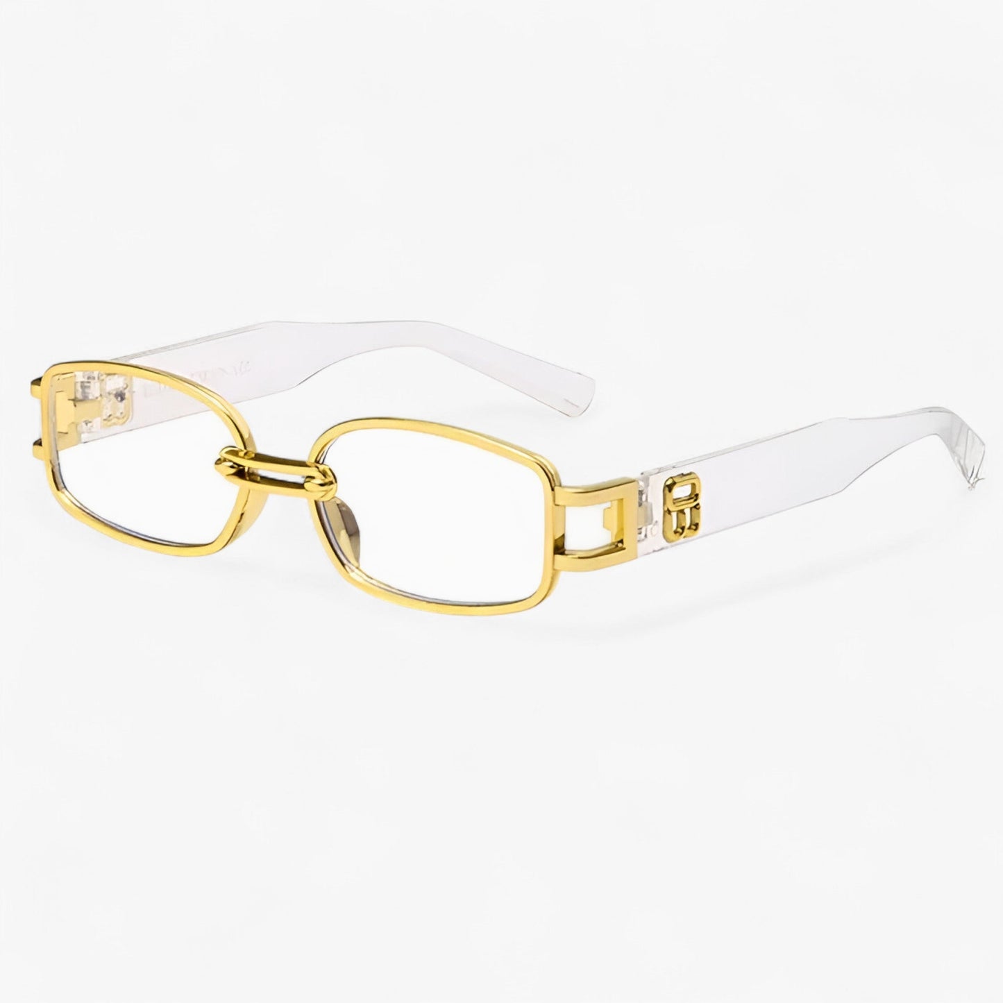 Dante | Lille rechteckige Sonnenbrille im Vintage-Punk-Stil