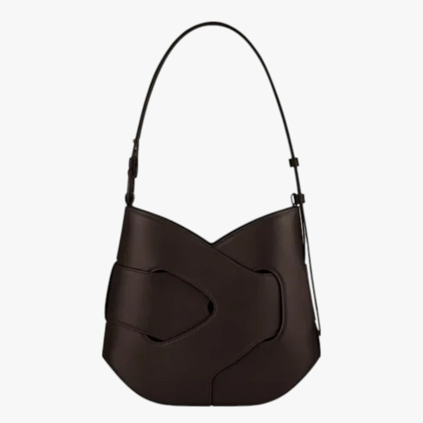 Skye | Leder-Schultertasche mit Flechtdetail