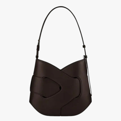 Skye | Leder-Schultertasche mit Flechtdetail