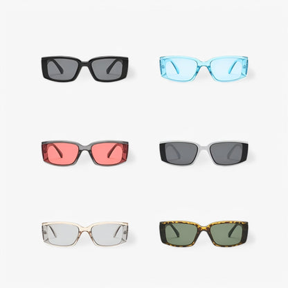 David | Retro Sonnenbrille mit kleiner rechteckiger Fassung