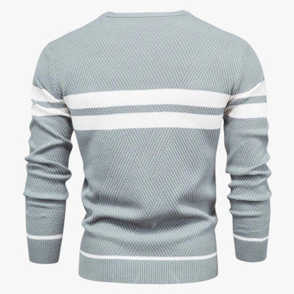 Adam | Eleganter Männer-Sommerpulli mit warmem, schlankem Schnitt und floraler Stil