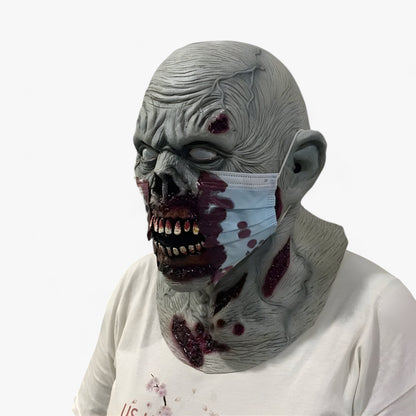 Masque de Zombie en Gaze - Accessoire Effrayant pour Cosplay d'Halloween