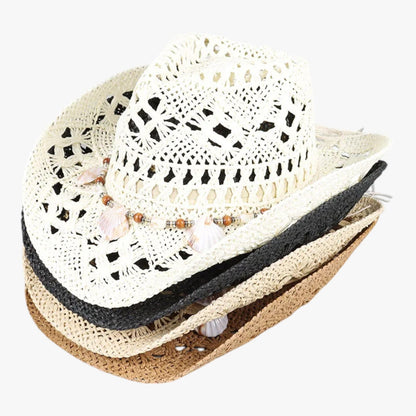 Skye | Cowboy-Hut Unisex aus Vintage-Stroh