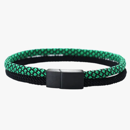 Devin | Zweifarbiges Paracord-Armband mit Magnetverschluss