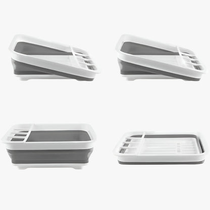 Darian | Kompakt und ordentlich - Faltbares Geschirrgestell zur Platzersparnis