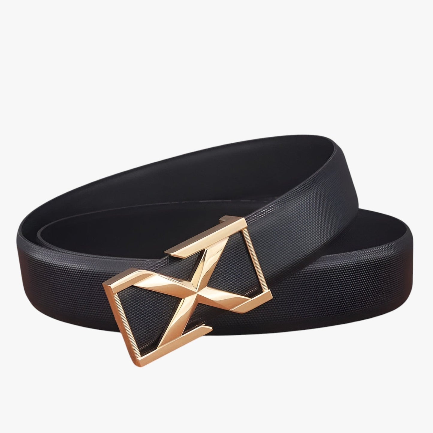 Luke | Herren-Gürtel mit X-Schnalle, luxuriöser Casual-Stil für Jugendliche