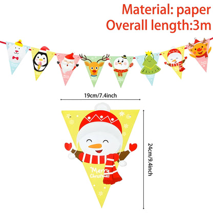 MerryBanner | Weihnachtsbanner-Girlande – verleihen Sie Ihrem Zuhause eine festliche Note