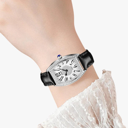 Seraphina | Eleganter Damenarmbanduhr LIGE Sunkta Quarz, Leder, Wasserdicht