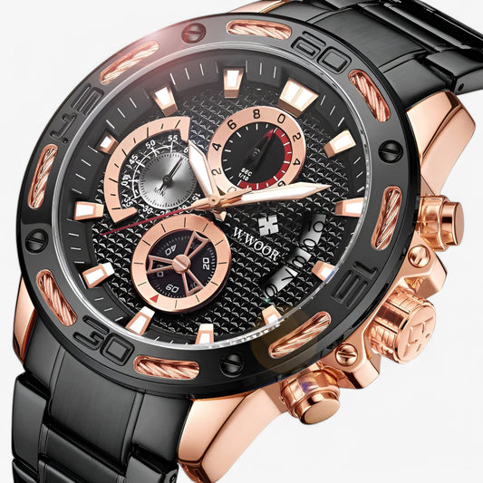 Linus | Luxus-Chronographenuhr aus Edelstahl