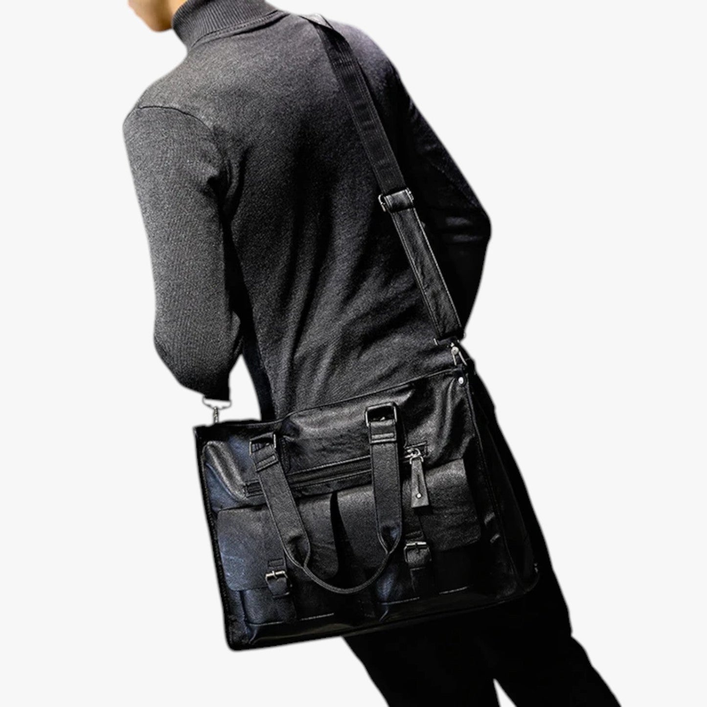 Jerry | Kunstleder Schulter-Geldbörse für Arbeit und Reisen