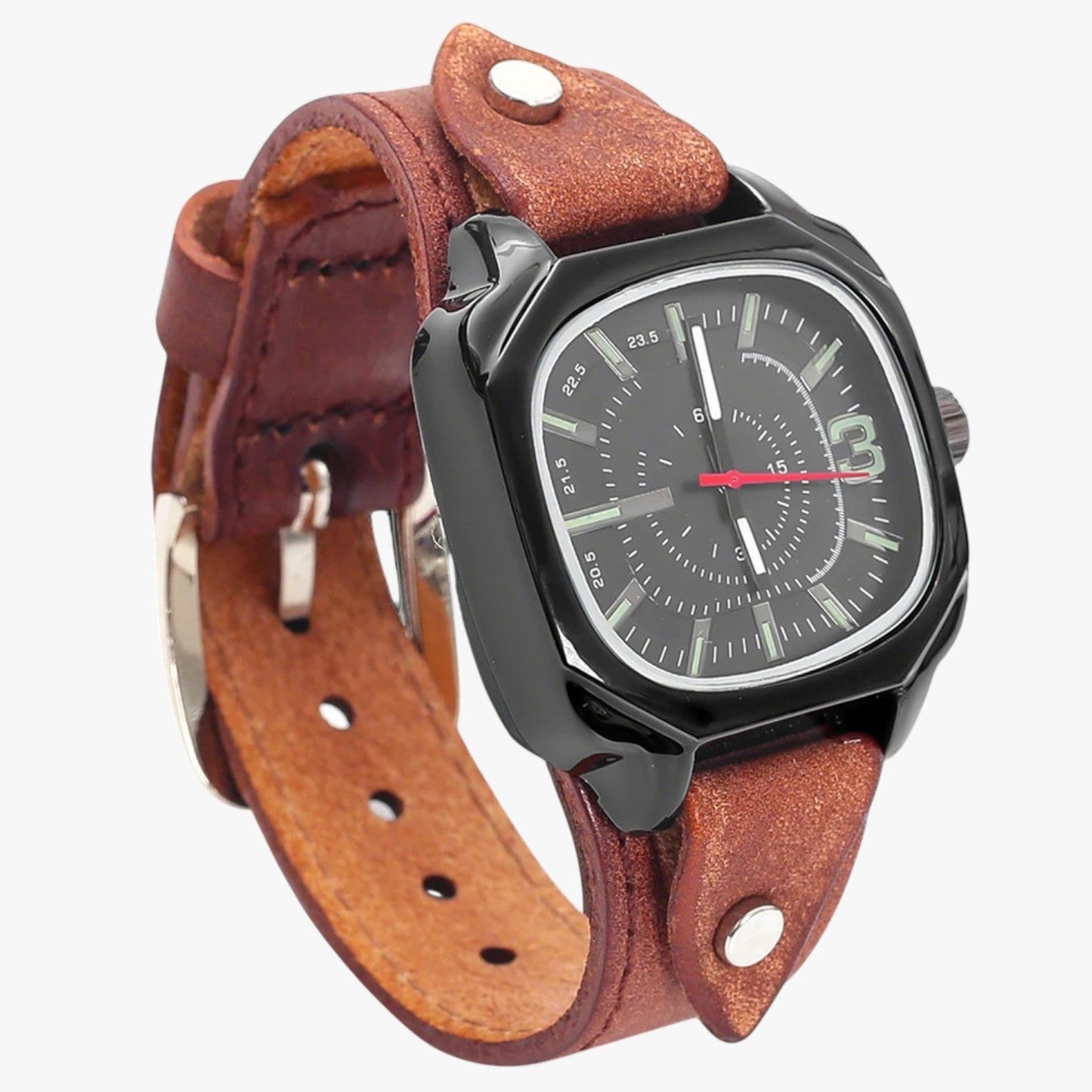 Lucca | Vintage-Uhr mit Lederarmband