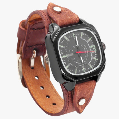 Lucca | Vintage-Uhr mit Lederarmband