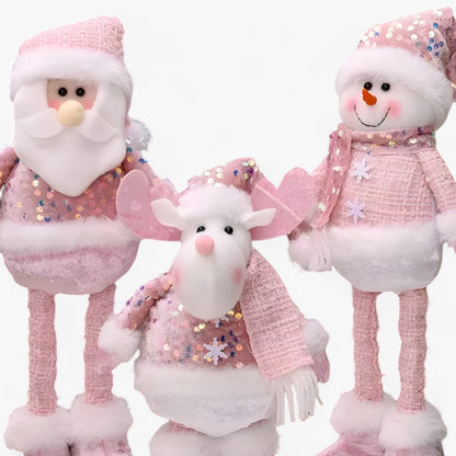 Fantastischer Winter | Weihnachtsdeko Zubehör Schneemann Alte Rosa - Fügen Sie ein wenig Magie Ihrem Interieur hinzu