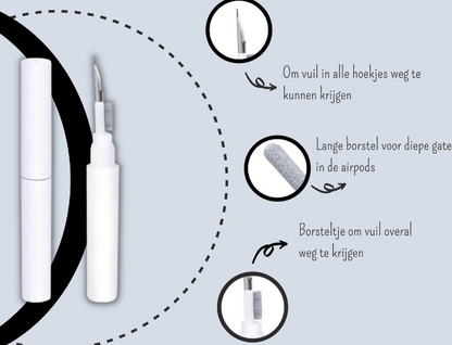 PodsPure Pro™ | Ihre AirPods glänzen wieder wie neu!