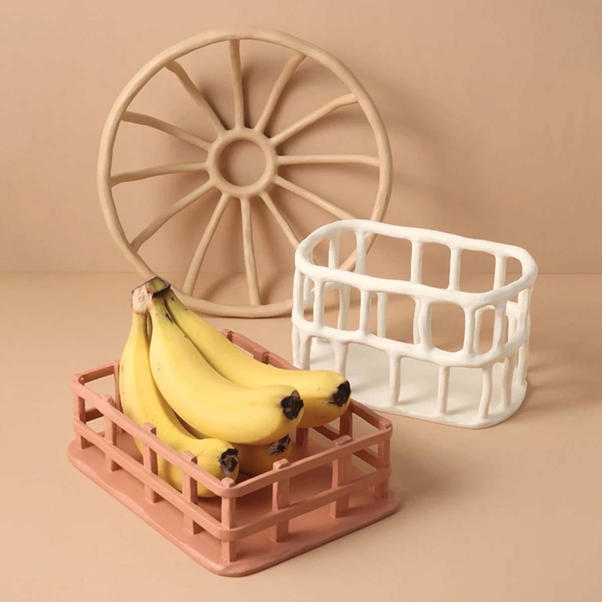 Resin Obstschale | Skulpturiertes Tablett - Stilvoll & Funktional