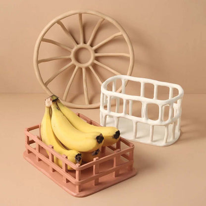 Resin Obstschale | Skulpturiertes Tablett - Stilvoll & Funktional