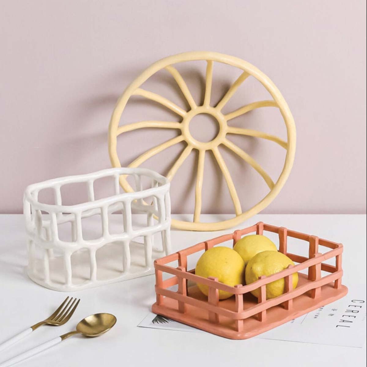 Resin Obstschale | Skulpturiertes Tablett - Stilvoll & Funktional