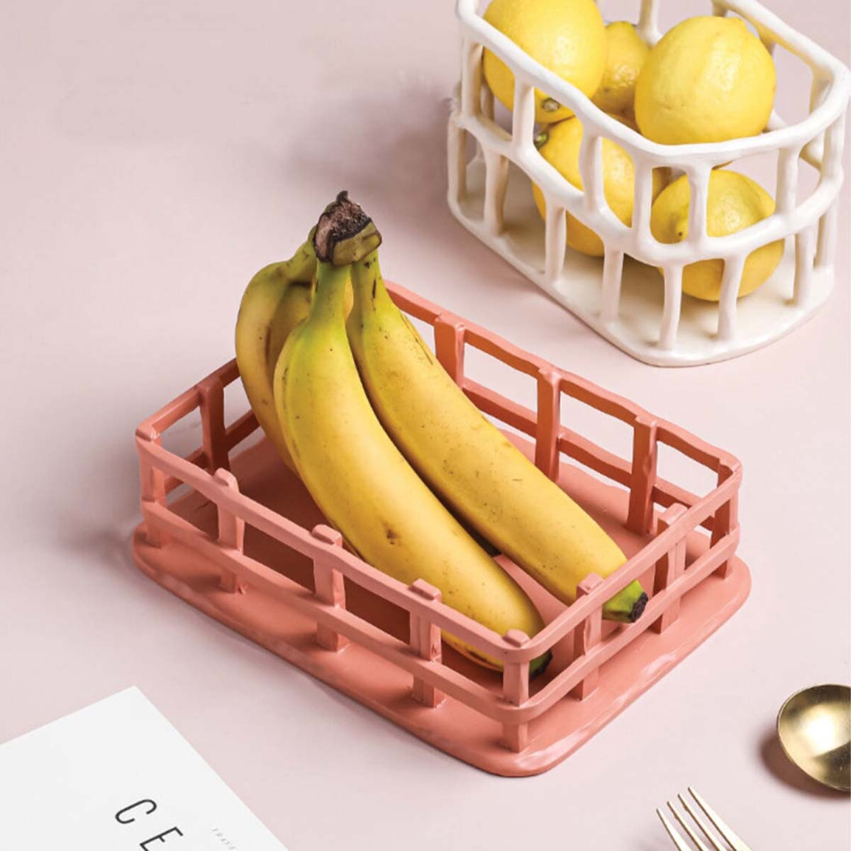 Resin Obstschale | Skulpturiertes Tablett - Stilvoll & Funktional