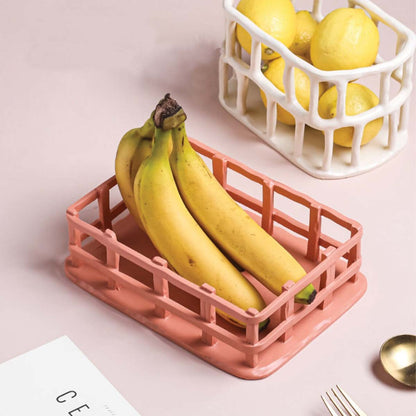 Resin Obstschale | Skulpturiertes Tablett - Stilvoll & Funktional