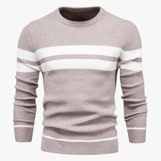Adam | Eleganter Männer-Sommerpulli mit warmem, schlankem Schnitt und floraler Stil