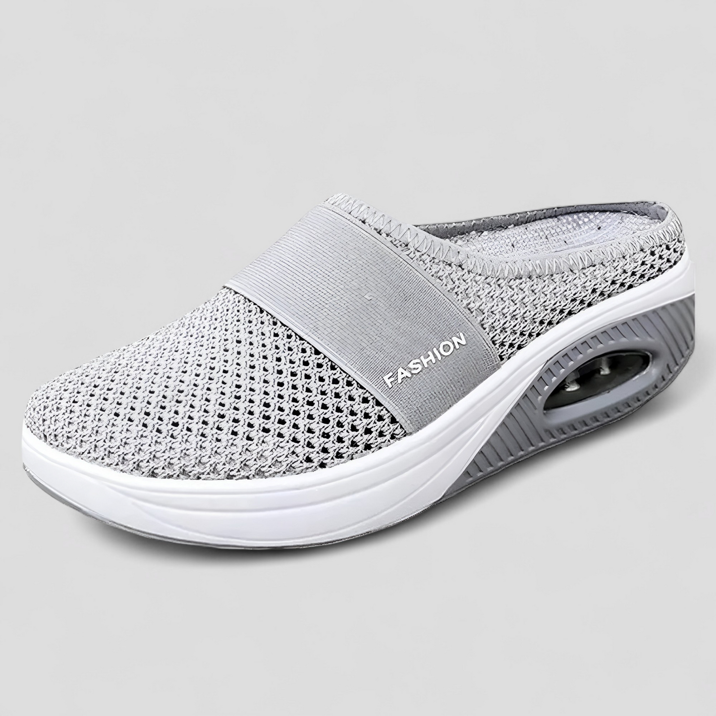 AeroFlex | Mesh Slip-On Platform Clog mit Luftpolstersohle