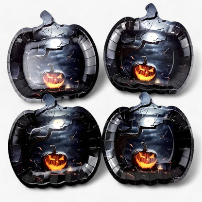 Trick or Treat Teller - Kürbis Teller für Halloween