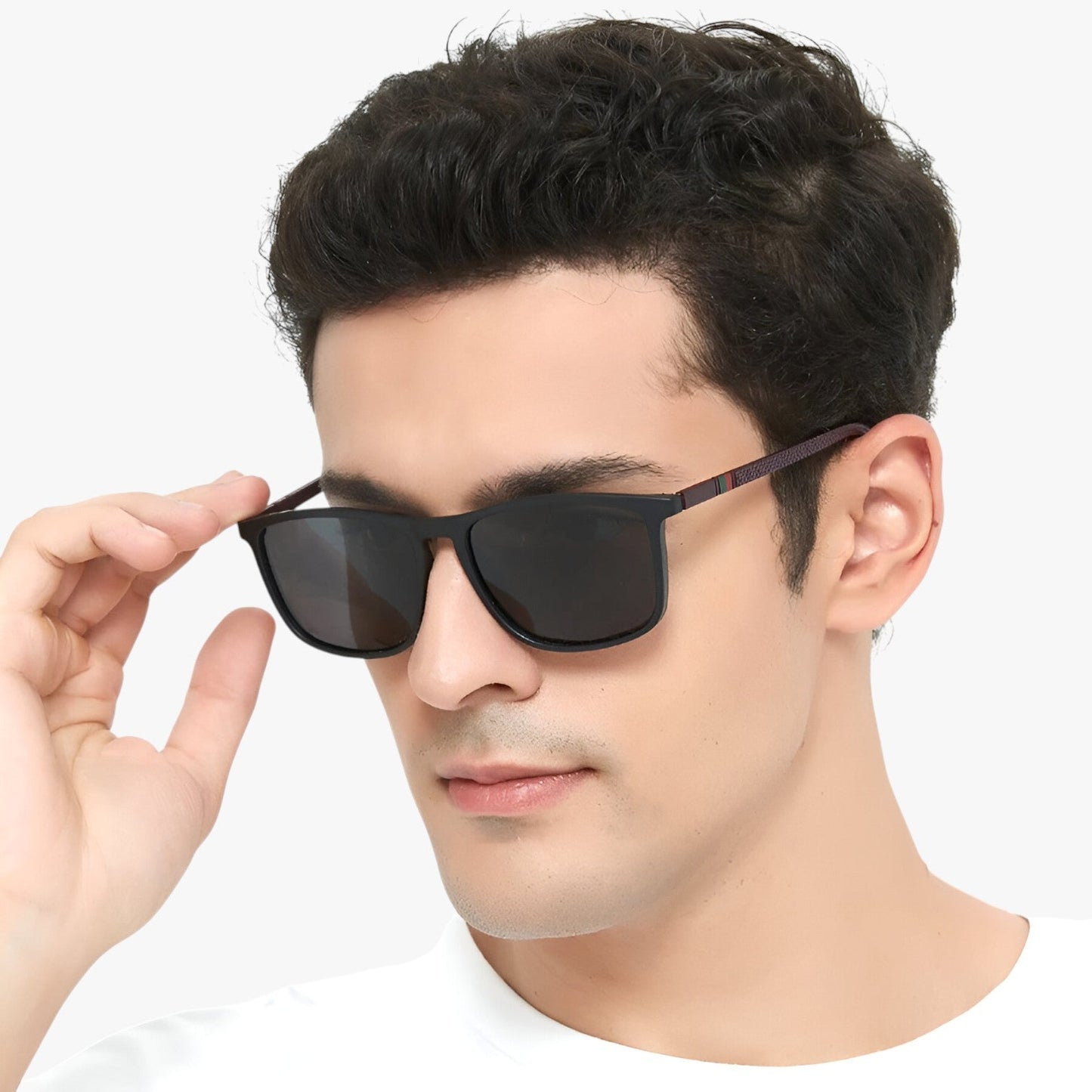 Jasper | Vintage-gestreifte polarisierte Sonnenbrille