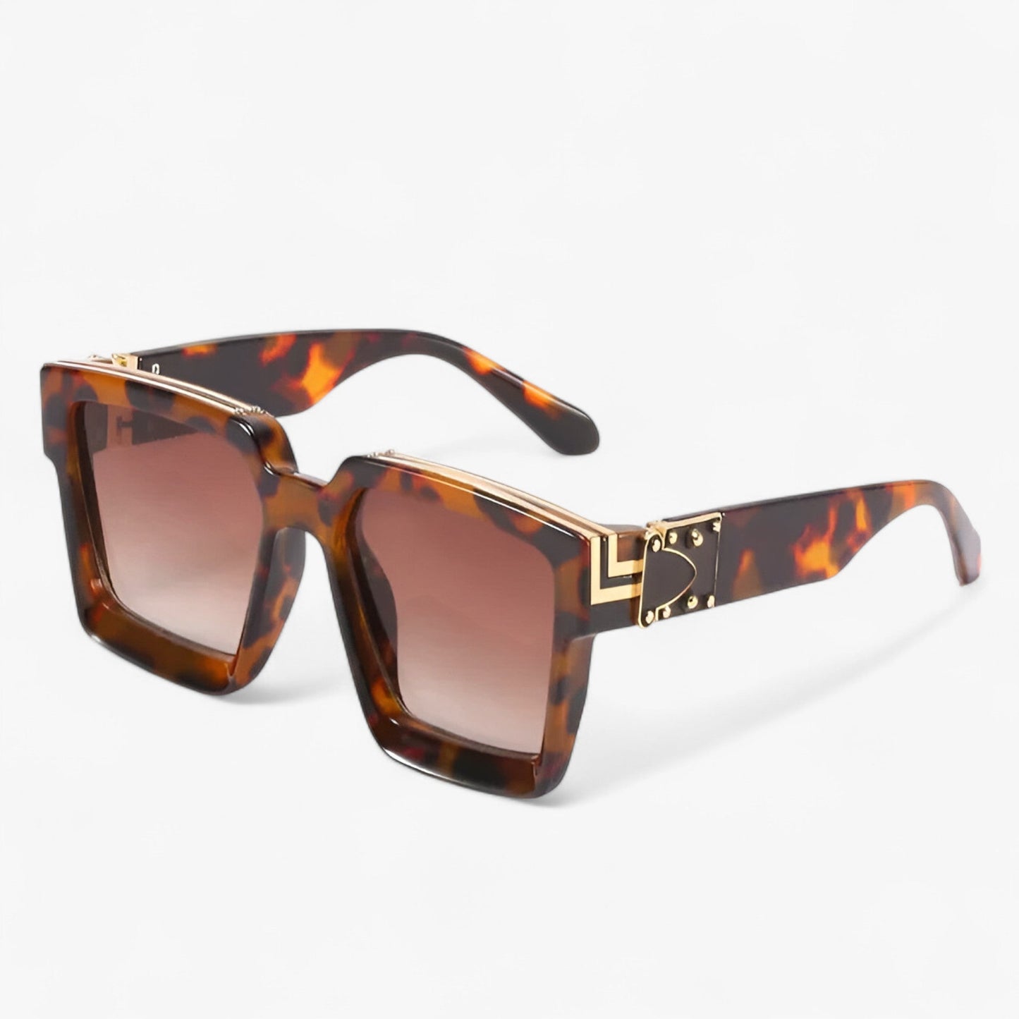 Manuel | Retro quadratische Sonnenbrille für Herren